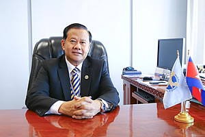 Dr. In Channy, President & Group Managing Director of ACLEDA Bank Plc.