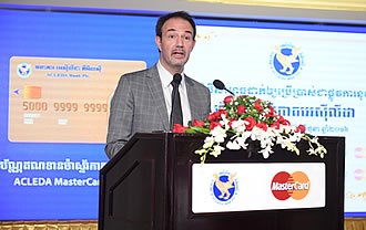 Mr. Arn Vogels, Country Manager and Chief Representative of MasterCard in Indochina