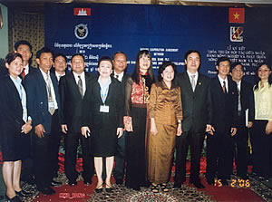 Delegation of the agreement signing