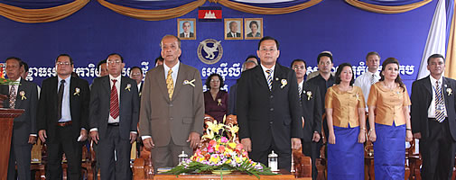 Delegates in the inauguration ceremony of Kampot-Kep Branch