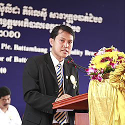 Mr. NHOEUK Saran, Vice President & Branch Manager of Battambang Municipality Branch
