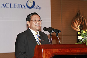 Mr. IN Channy, President & CEO of ACLEDA Bank Plc.