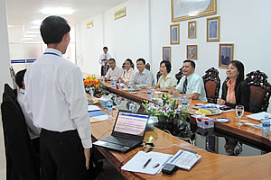 The meeting at the Battambang Municipality Branch