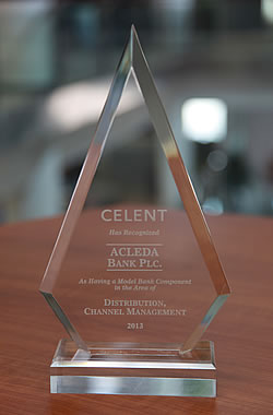 Celent Model Bank Award 2013