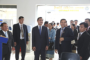 The delegations visit (Phsar Leu) Municipality Branch